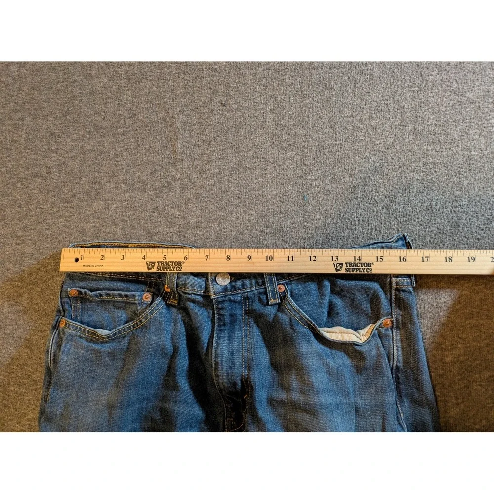 Levis Jeans Mens 511 34x32 Blue‎ Slim Fit Stretch Denim Premium Mid Rise